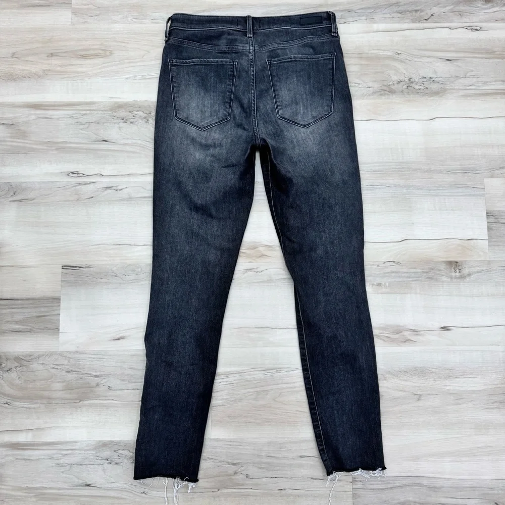 Abercrombie High Rise Super Skinny Gray Black Jean 8R /29